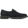 Hush Puppies Earl Slip On Chaussures Mocassins Noirs Pour Homme En Suède