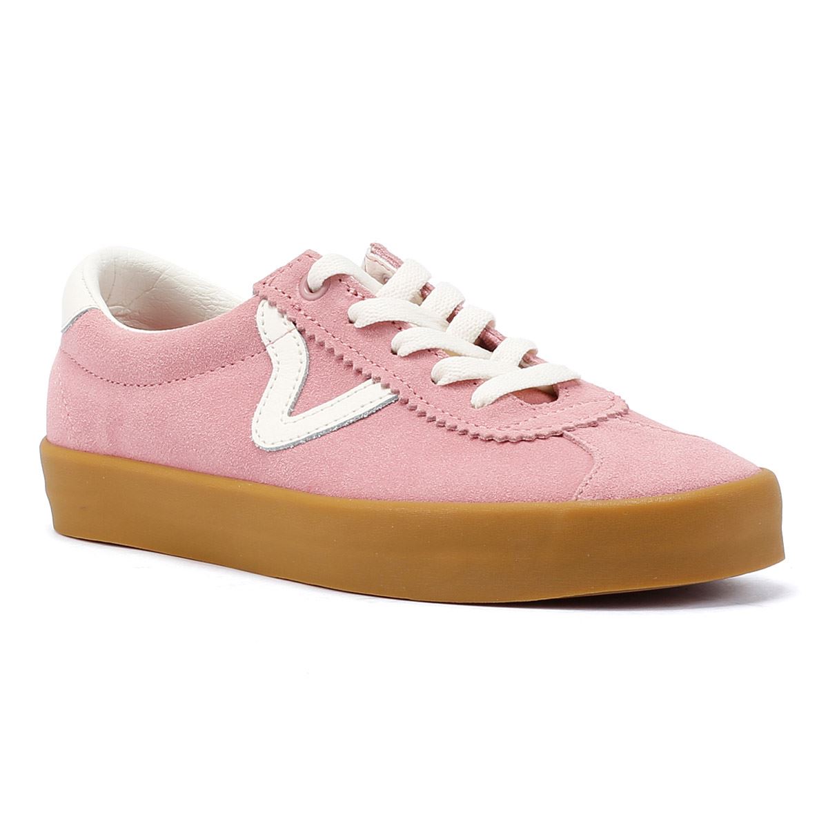Vans Sport Low Baskets Femme En Daim Rose