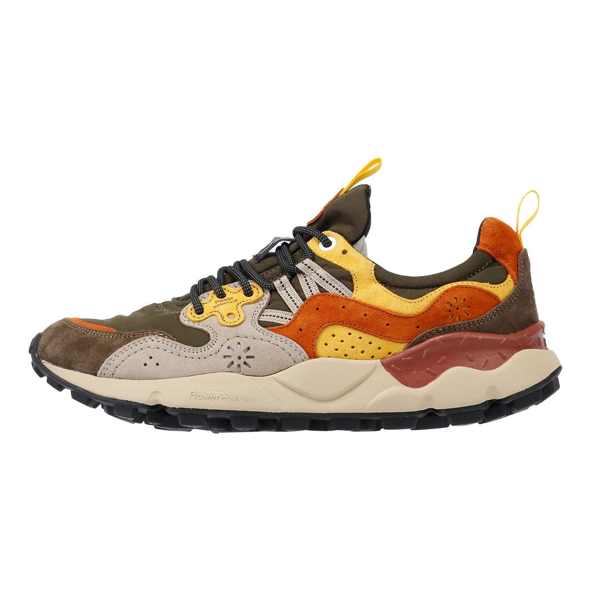 Flower Mountain Yamano 3 Baskets Pour Hommes En Daim Gris/Jaune