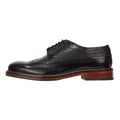 Ben Sherman Archie Brogue Chaussures En Cuir Noir À Lacets Pour Hommes
