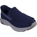 Skechers Pollard Wilfred Chaussures Bateau Pour Homme En Textile Bleu Marine.