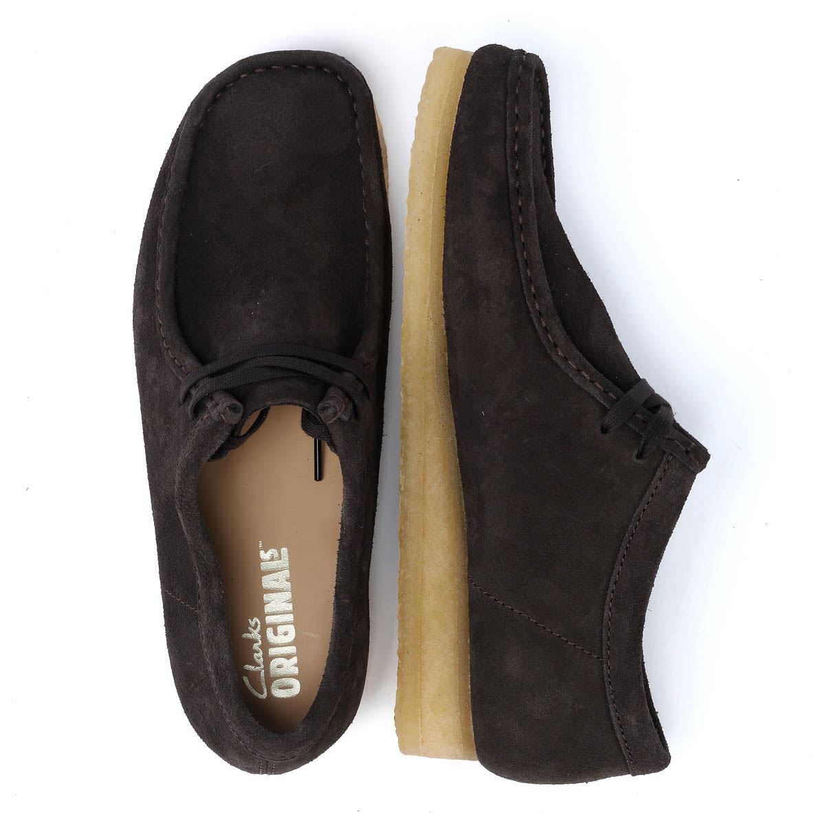 Clarks Originals Wallabee Bottes En Daim Pour Hommes, Marron