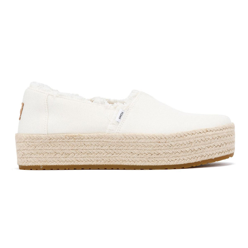 TOMS Valencia Espadrilles Blanches Pour Femme En Toile