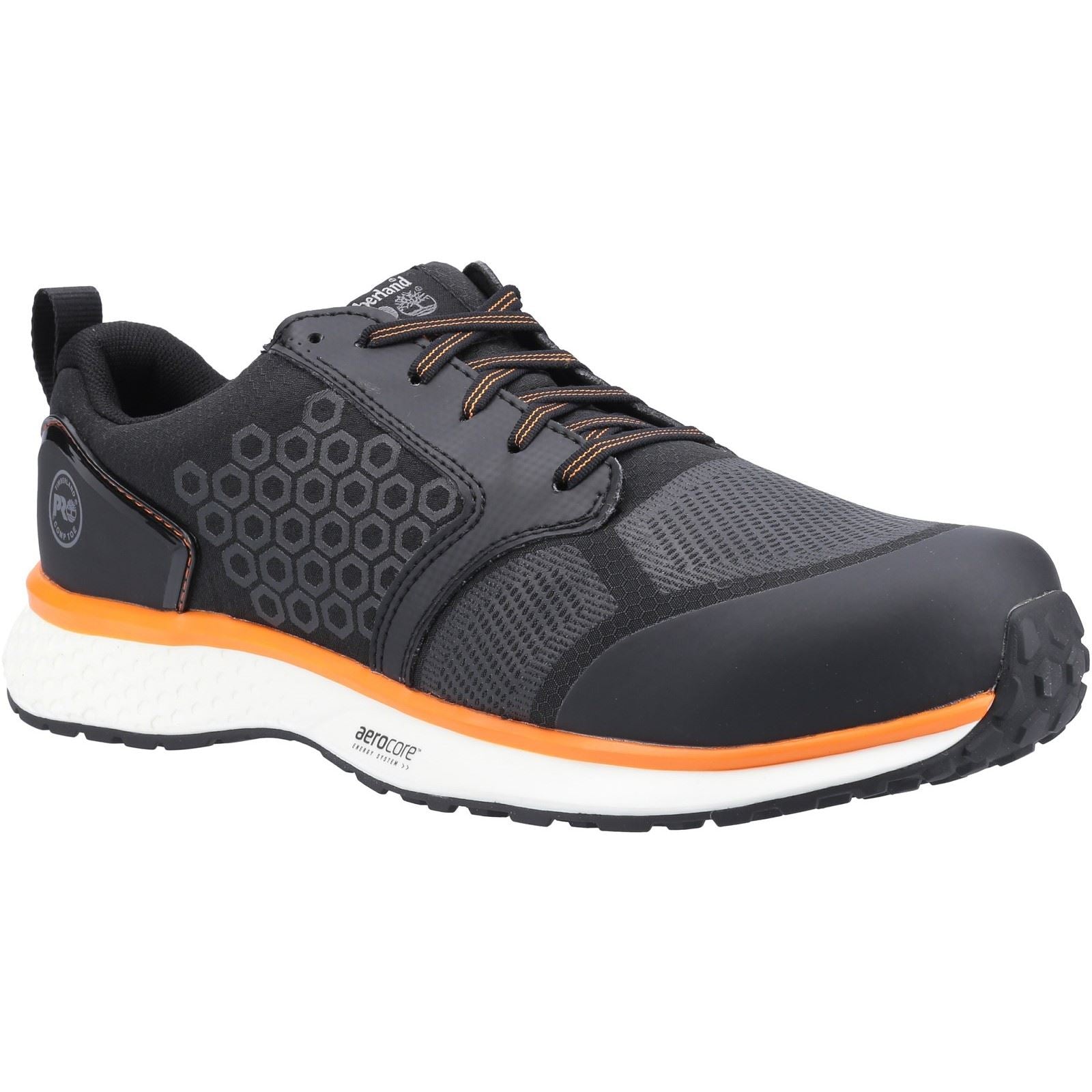 Timberland Pro Baskets De Sécurité Synthétiques Reaxion Noires/Oranges