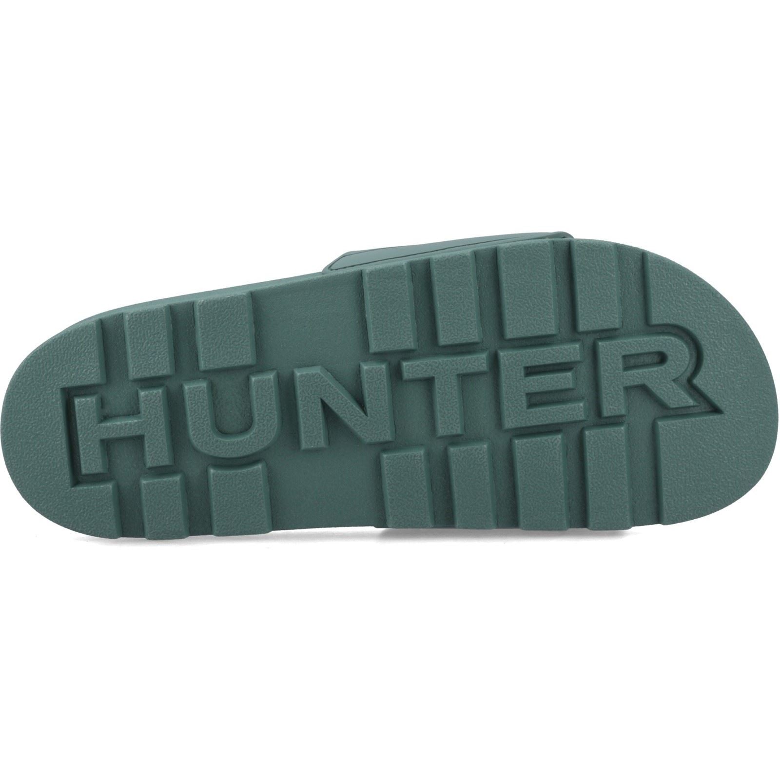 Hunter Core Embossed Slider Slides En Polyester Vert