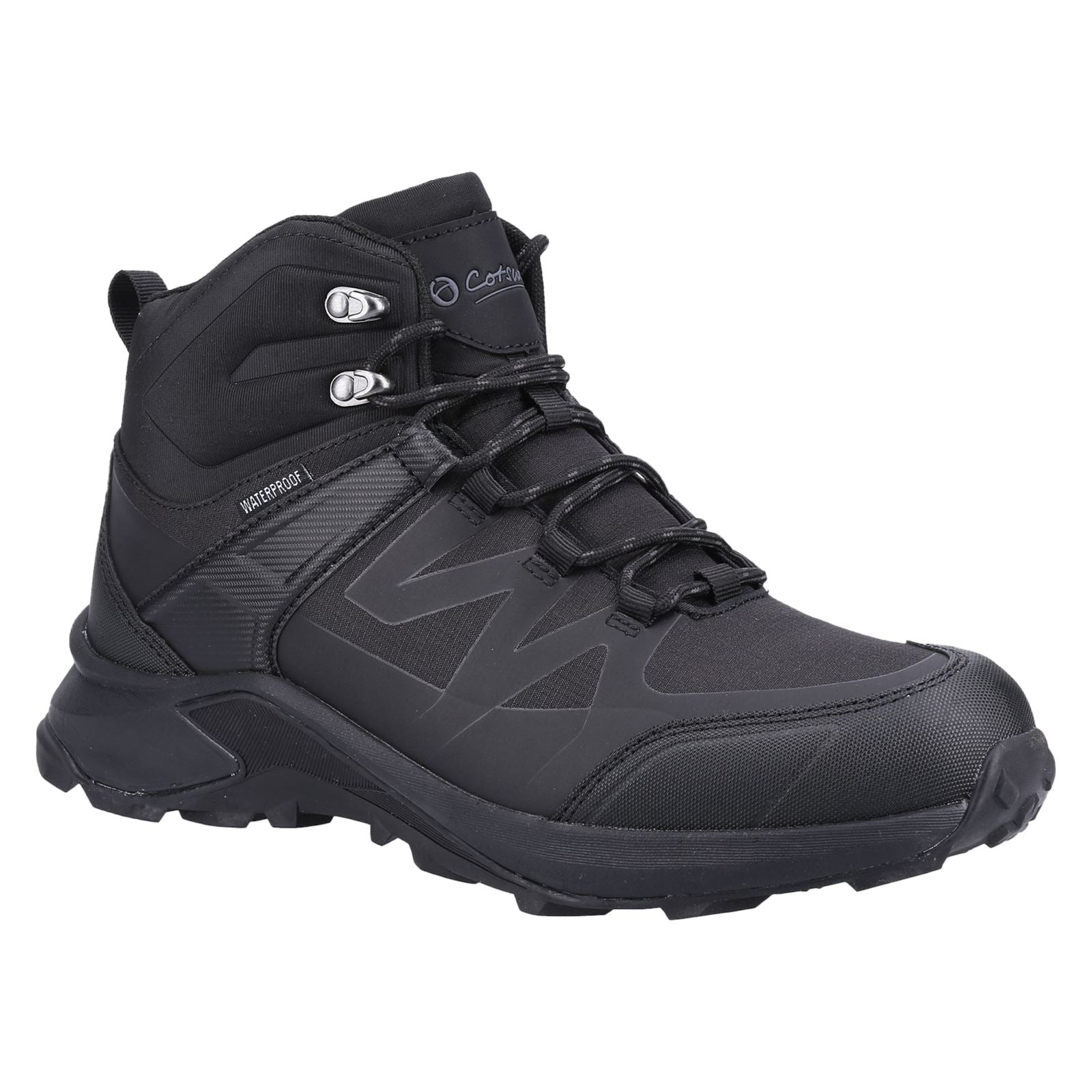 Cotswold Horton Bottes De Randonnée Noires Pour Hommes En Mesh