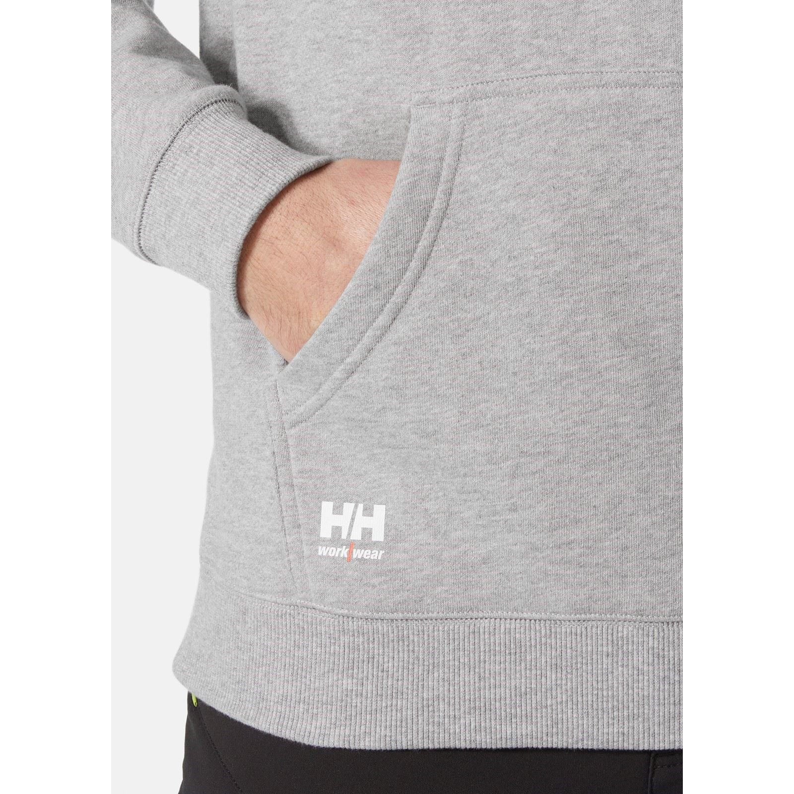 Helly Hansen Workwear Classic Sweat À Capuche Gris En Coton Pour Homme
