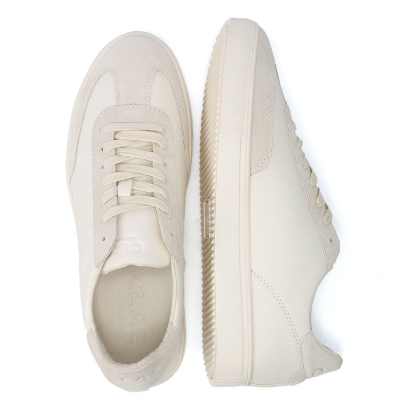 Clae Deane Baskets Blanches En Cuir Pour Hommes