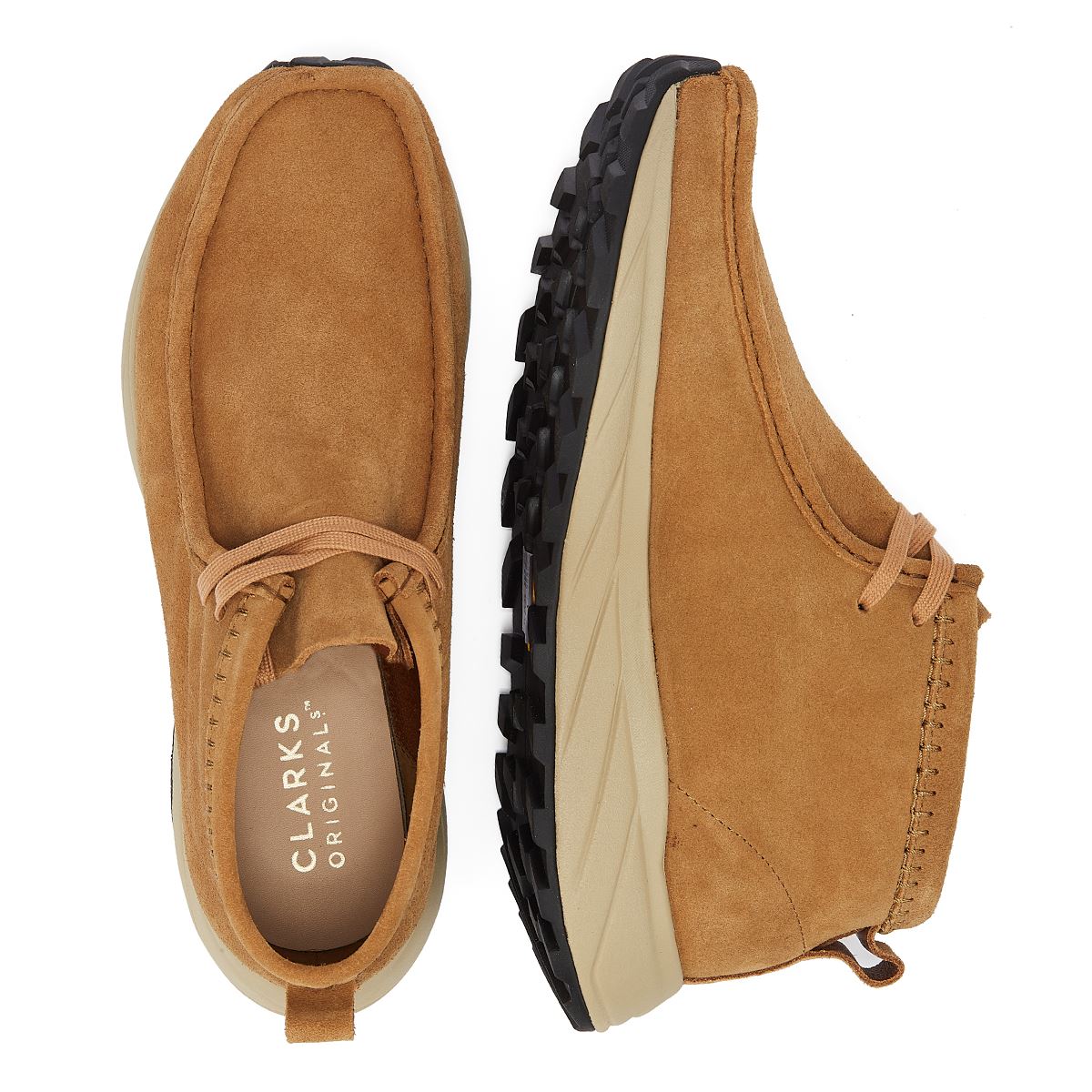 Clarks Originals Wallabee Eden Suede Chaussures à lacets marron pour hommes
