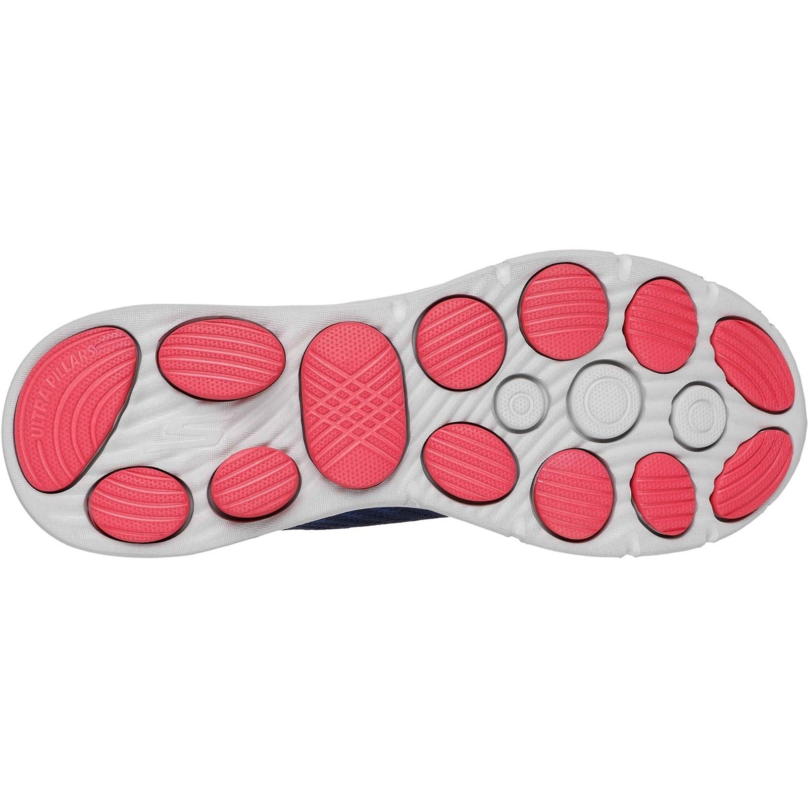 Skechers GO Walk 8 Day Baskets En Textile Pour Hommes Bleu Marine/Rouge