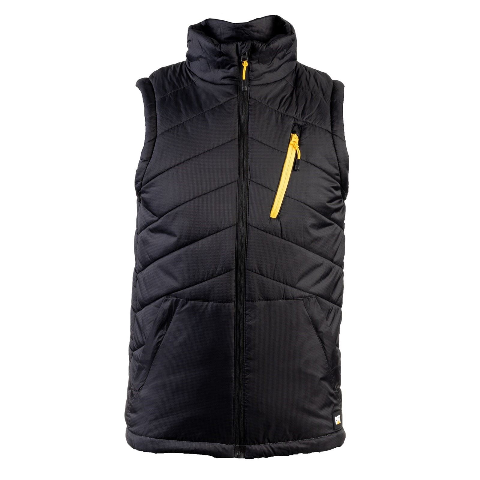 Caterpillar Essentials Body Warmer Gilets Noirs Pour Hommes
