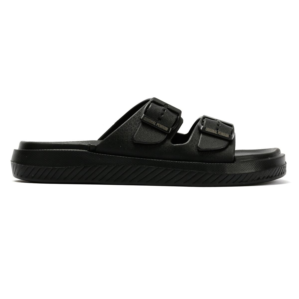 Penguin Playa Sandales Noires Pour Hommes