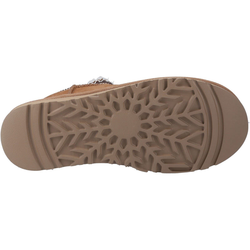 Hush Puppies Sloane Chaussons Pour Femmes En Daim Beige