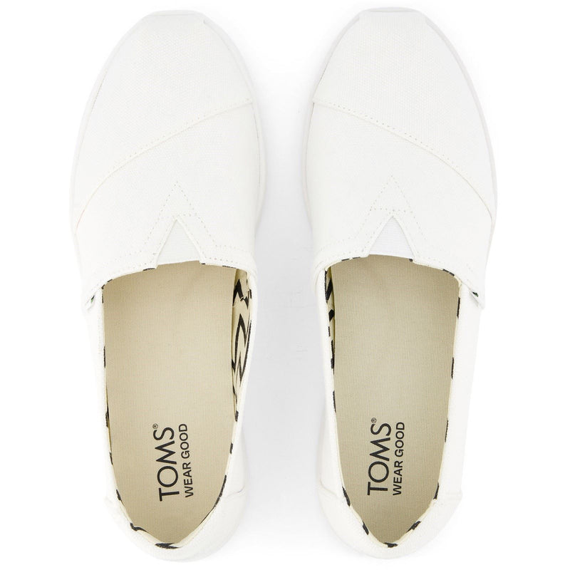 TOMS Alpargata Plus Espadrilles Blanches Pour Femmes En 100% Coton