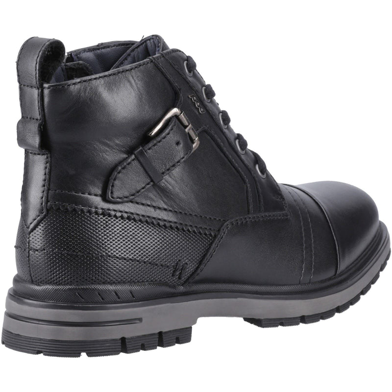 Pod Eros Bottes Noires En Cuir Pour Hommes