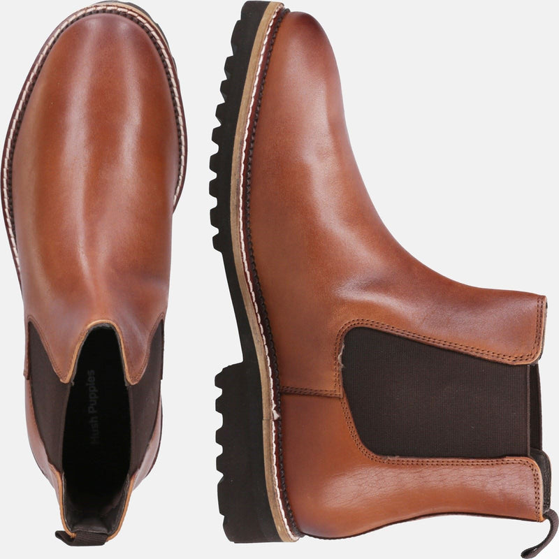 Hush Puppies Gwyneth Chelsea Bottes En Daim Pour Femme En Couleur Beige