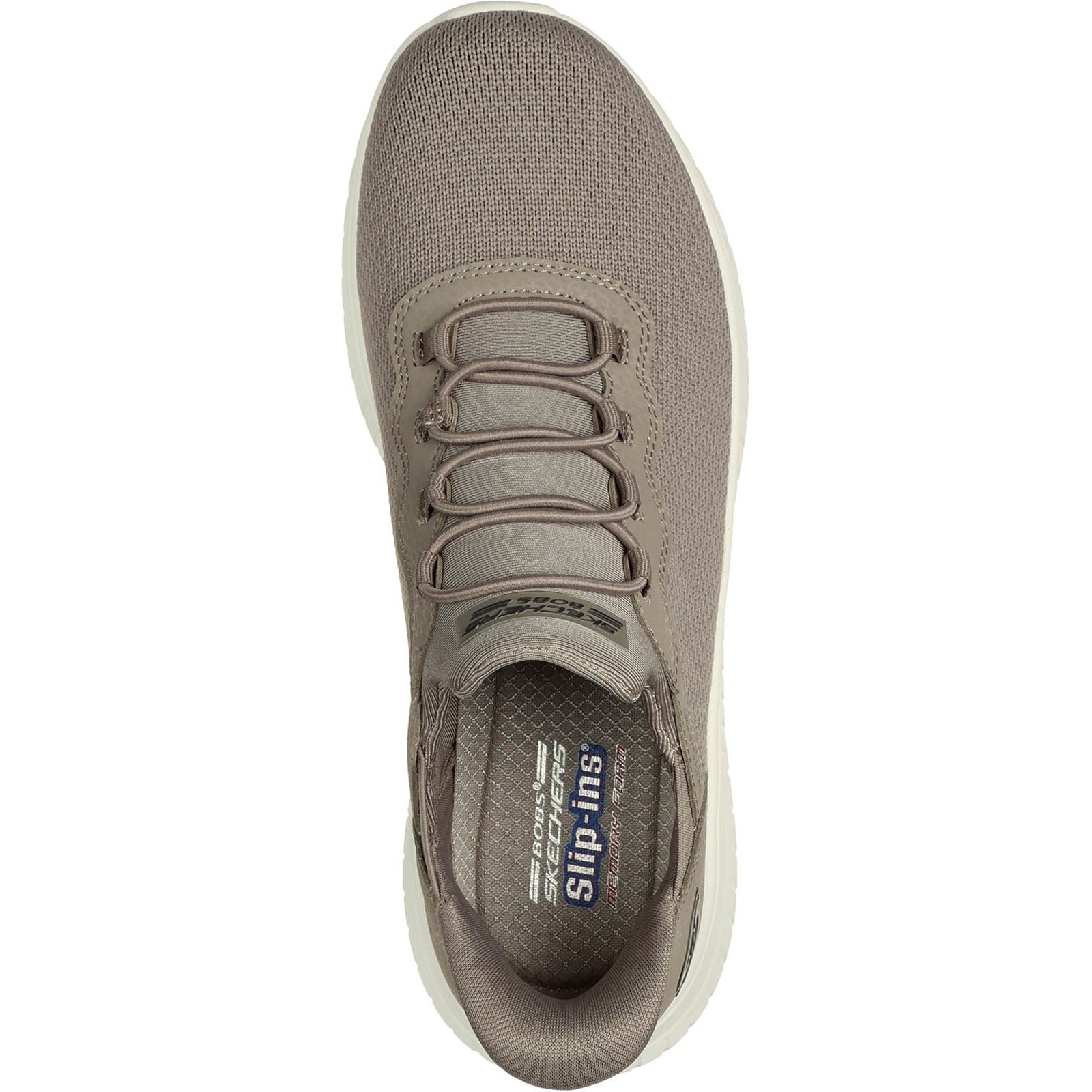 Skechers BOBS Sport Squad Chaos Baskets Pour Femmes En Textile Taupe