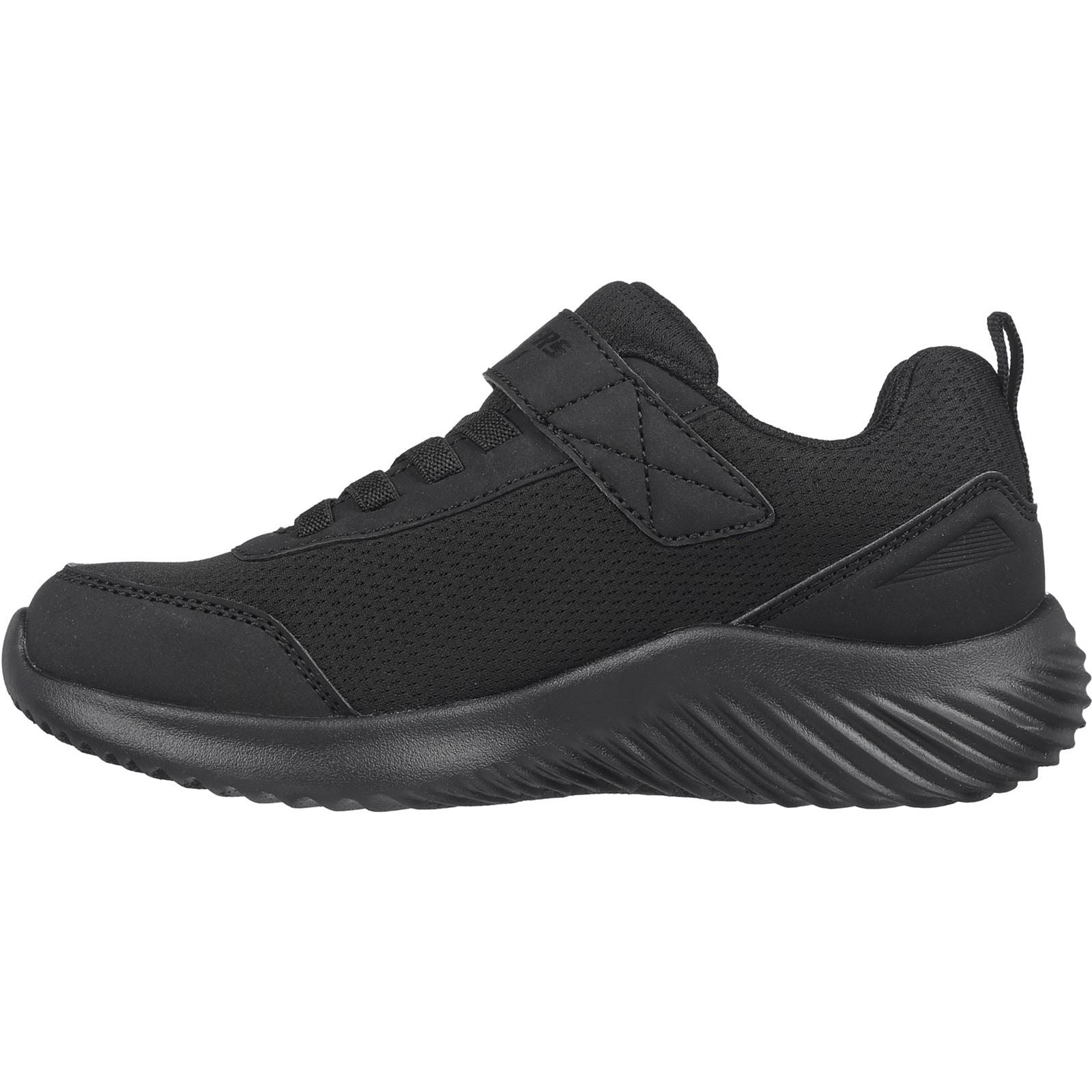 Skechers Bounder Dripper Drop Chaussures De Sport Noires Pour Garçons En Polyuréthane