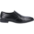Hush Puppies Ellis Chaussures Noires Pour Hommes En Cuir À Enfiler