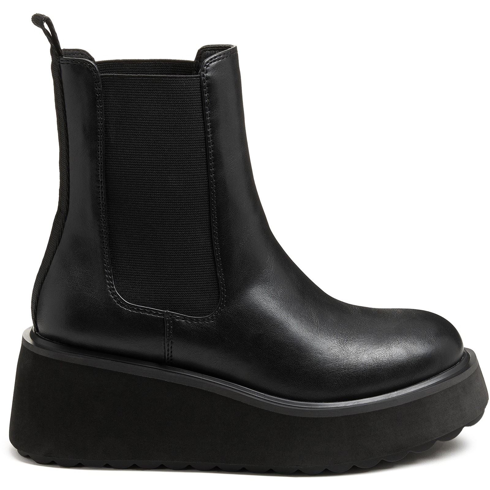 Rocket Dog Heyday Bottes Chelsea Plates Pour Femme En Polyuréthane Noir