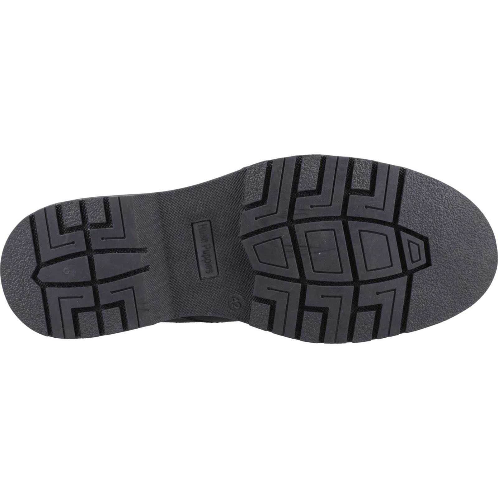 Hush Puppies Jamie Bottes En Cuir Noires Pour Hommes