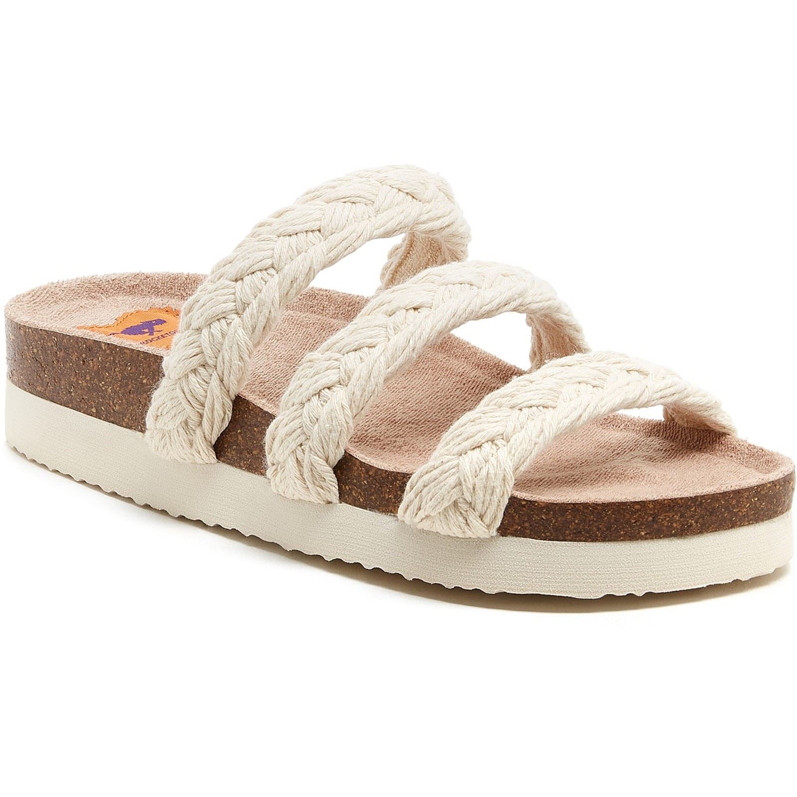 Rocket Dog Ashley String Braid Sandales Naturelles En Coton Pour Femmes