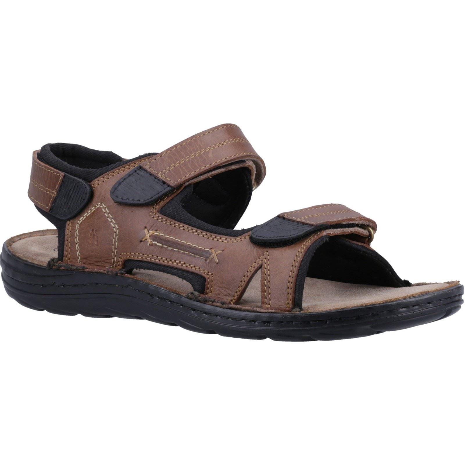 Hush Puppies Alistair Sandales Pour Hommes En Cuir Marron