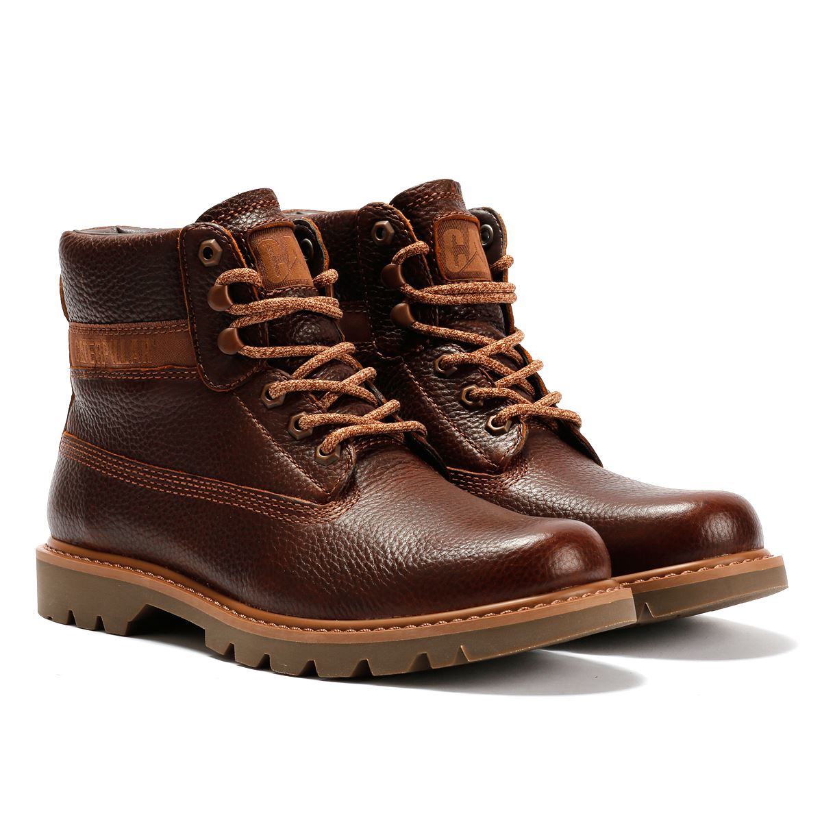 Caterpillar Colorado 2.0 Bottes En Cuir Pour Hommes Marron