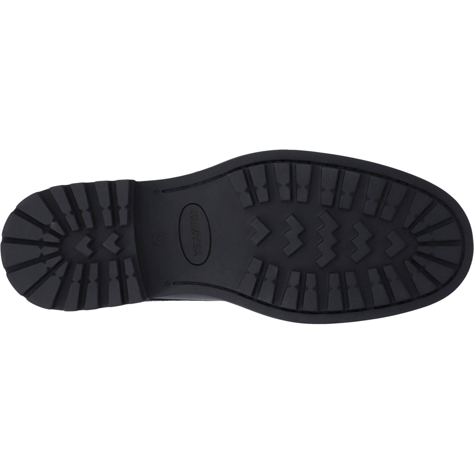 Hunter Cawdor Chaussures Richelieu Pour Hommes En Cuir Noir