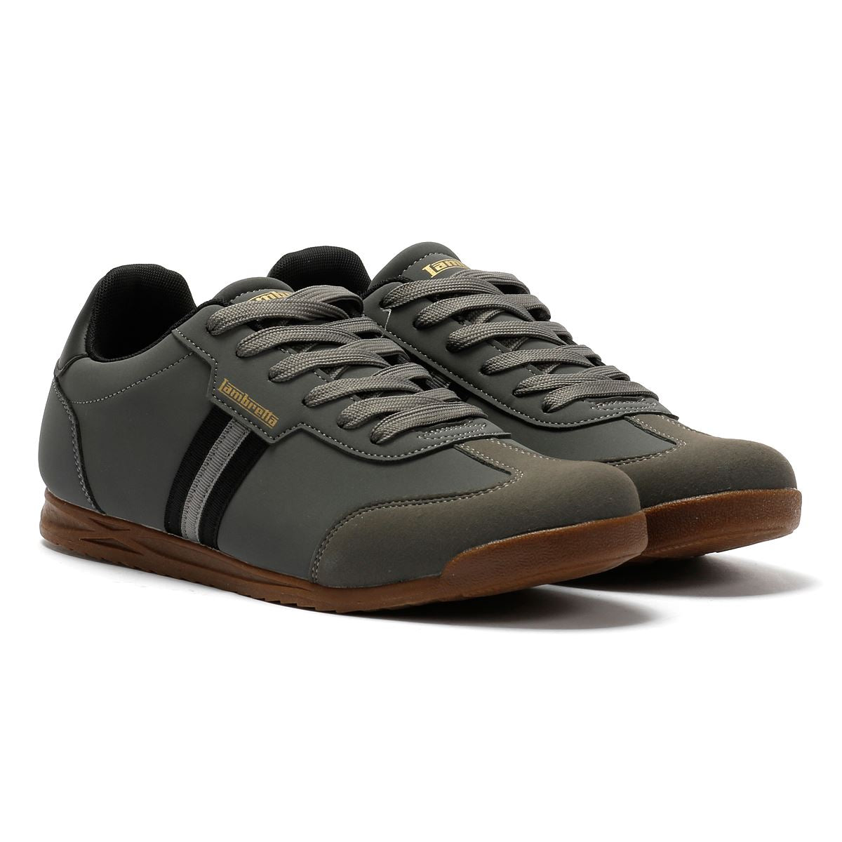Lambretta Tackle Baskets Grises Pour Hommes