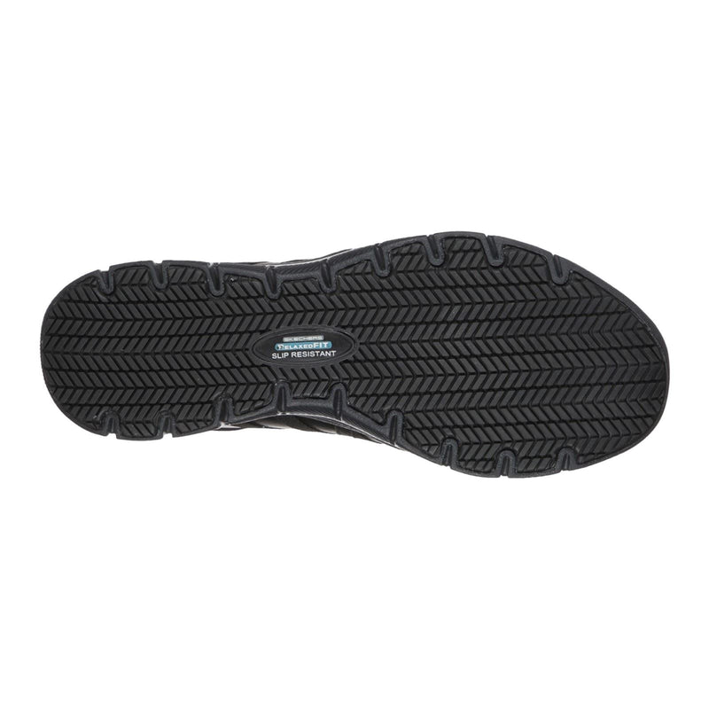 Skechers Workwear Ghenter Dagsby Baskets Noires En Cuir Pour Femmes