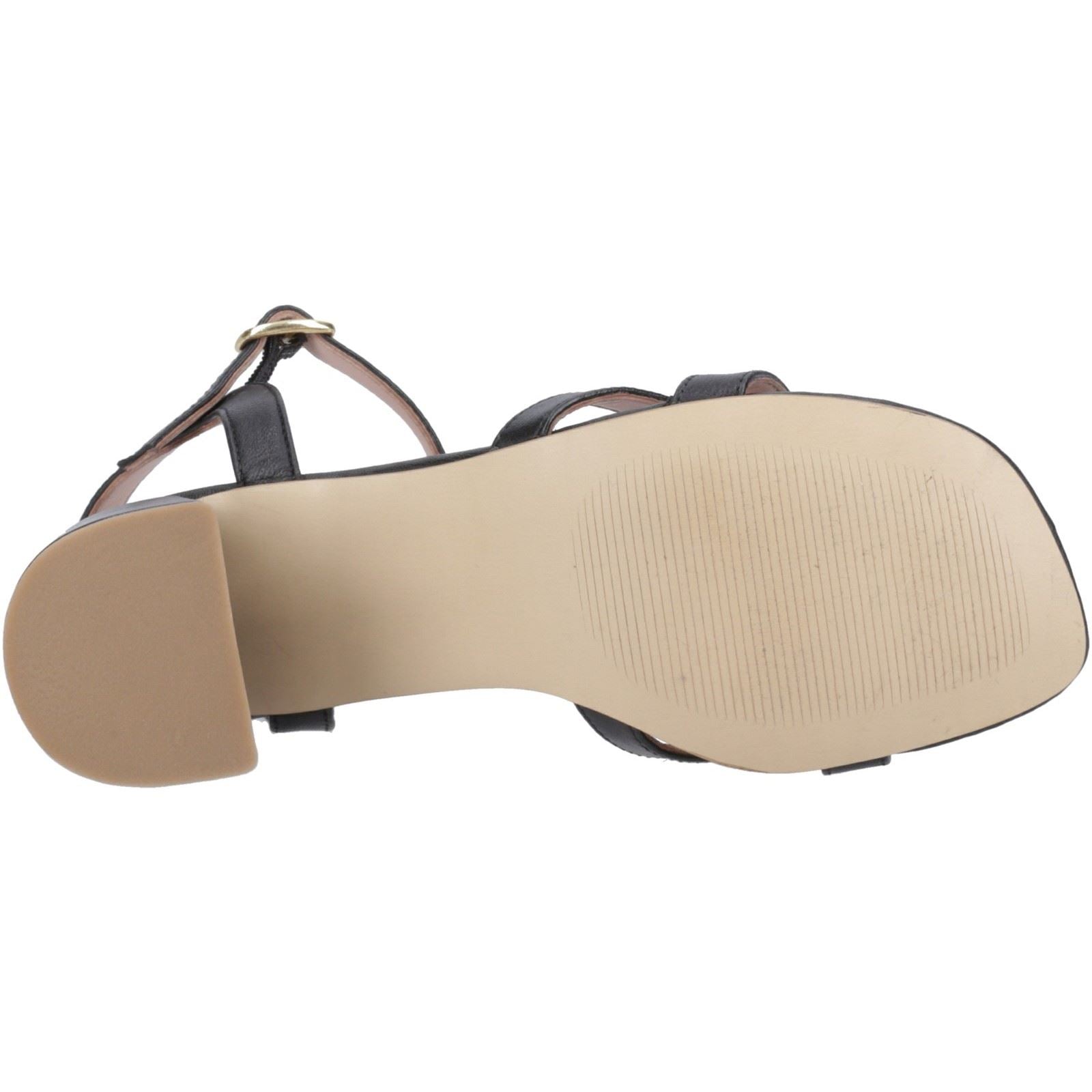 Hush Puppies Nalani Sandales Noires Pour Femmes En Cuir