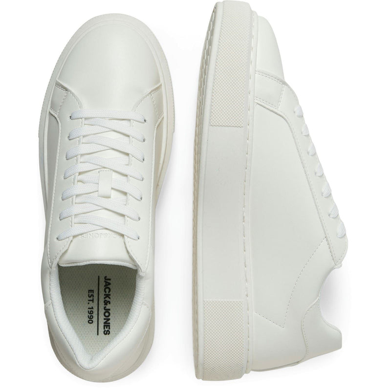 Jack & Jones Aspire Cupsole Baskets Blanches Pour Hommes En Polyuréthane