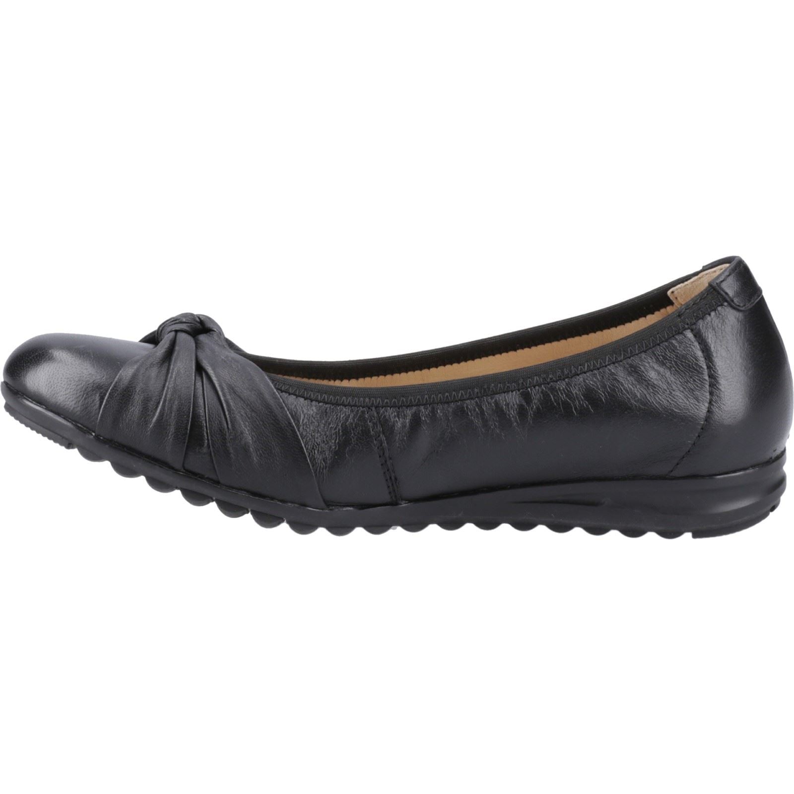 Hush Puppies Lilith Ballerines Noires En Cuir Pour Femmes