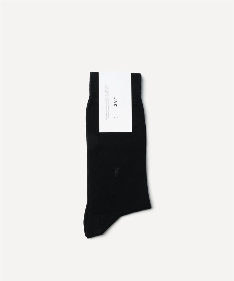 JAK Chaussettes En Coton Noires Haute Pour Mollets