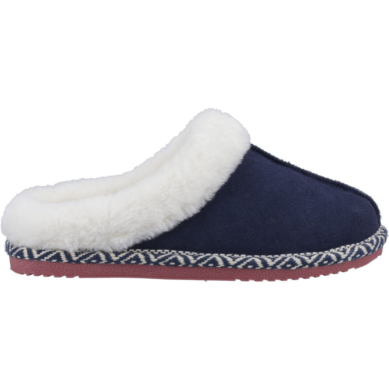 Hush Puppies Amara Chaussons En Suede Pour Femmes Marine