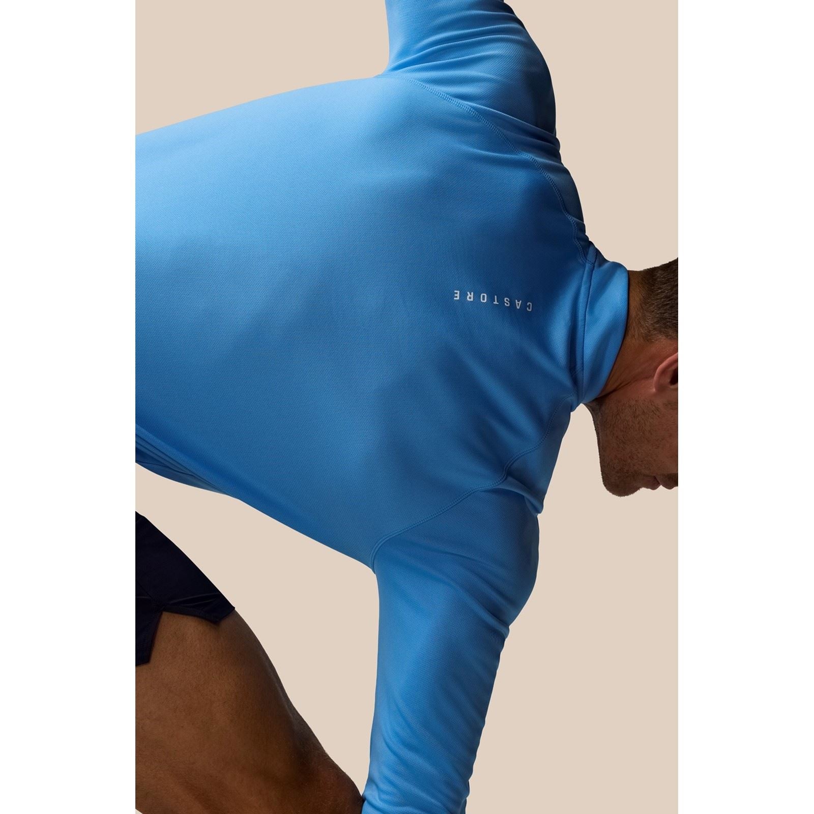 Castore Adapt Training 1/4 Zip Top T-Shirts De Sport Actifs Pour Hommes En Polyester Vert