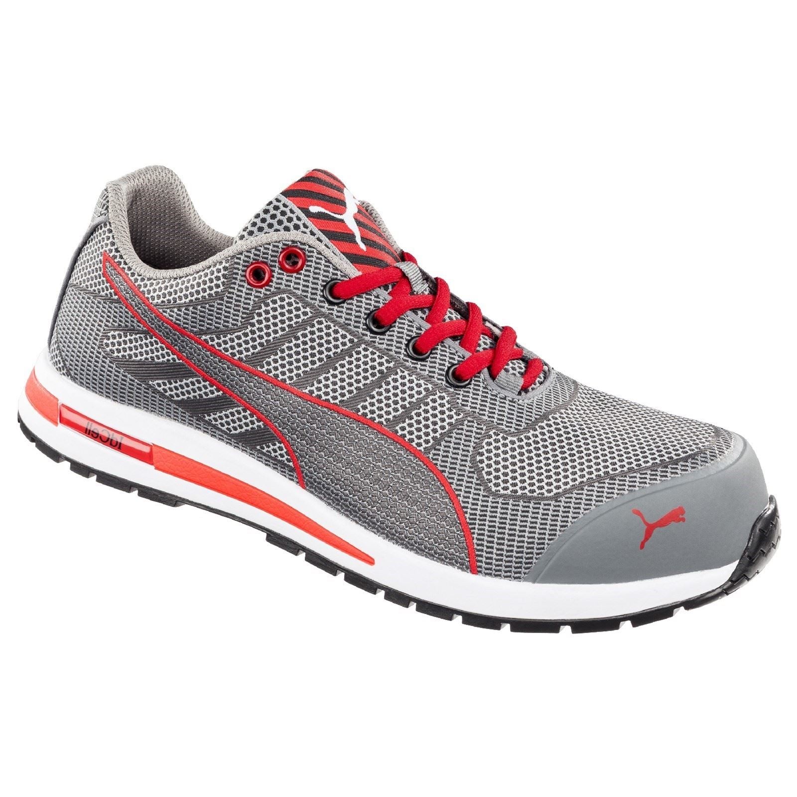 Puma Safety Baskets De Sécurité En Textile Gris Xelerate Knit Low