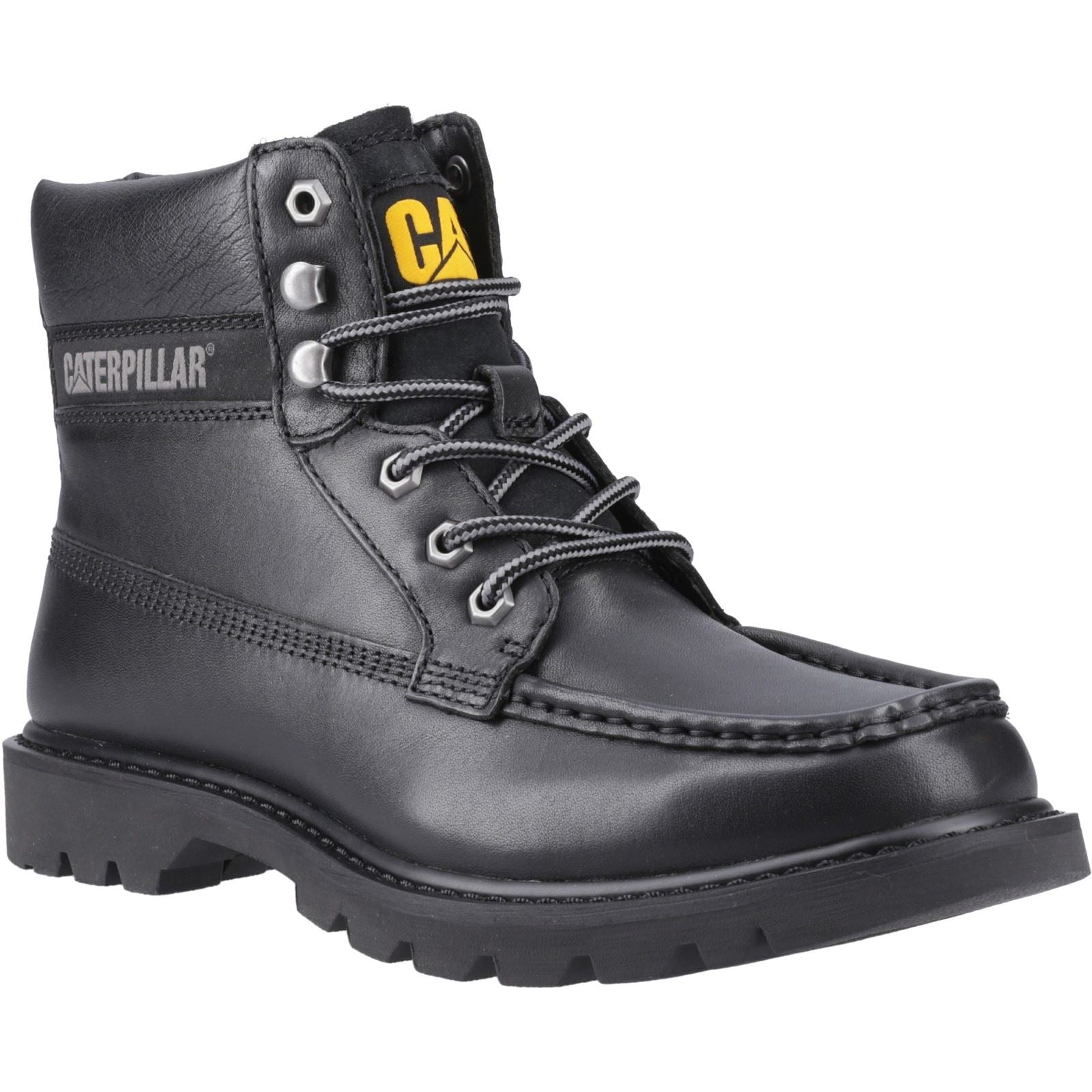 Caterpillar Colorado Moc Toe Bottines En Cuir Pour Hommes Noires