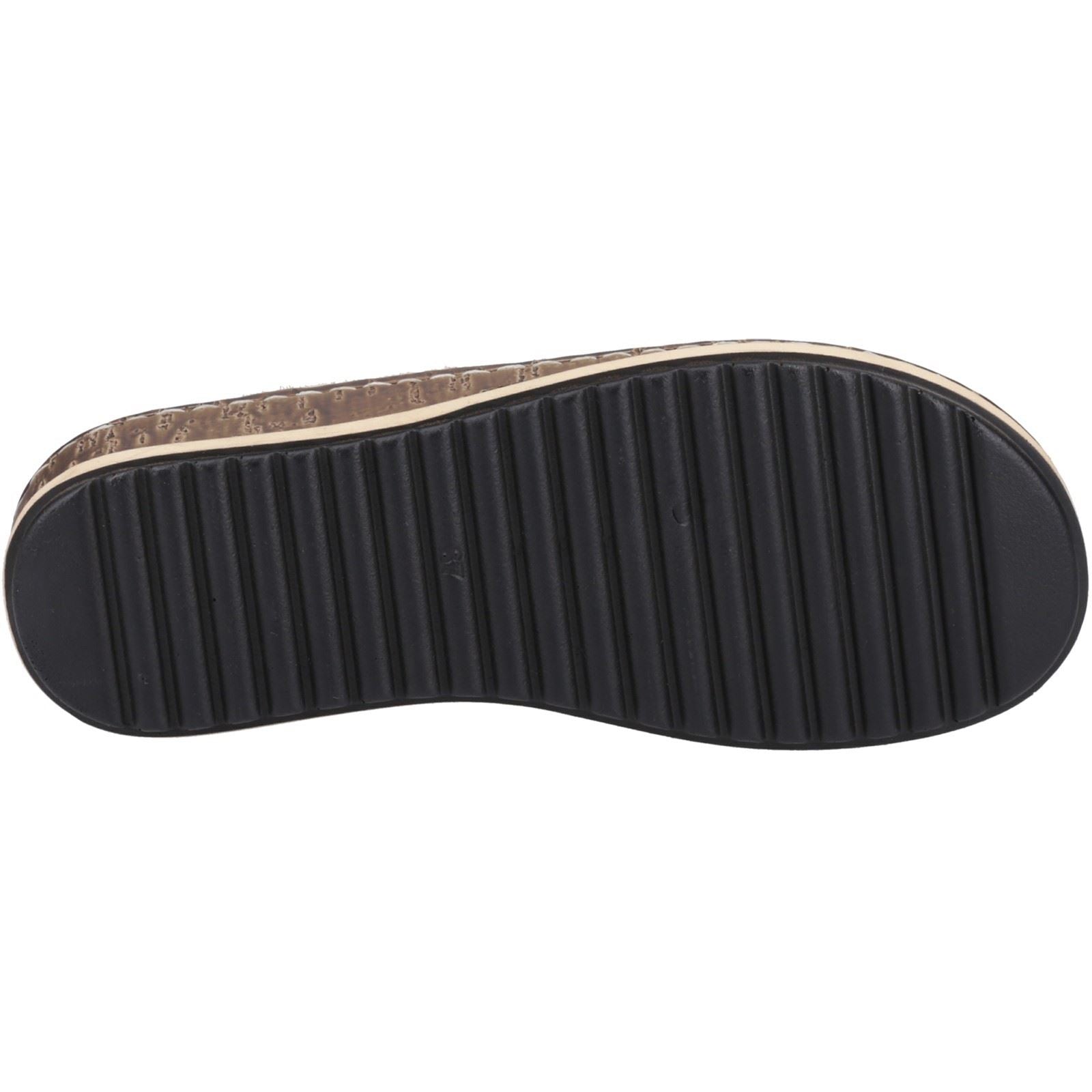 Hush Puppies Elissa Toepost Sandales Femme En Or En Suède