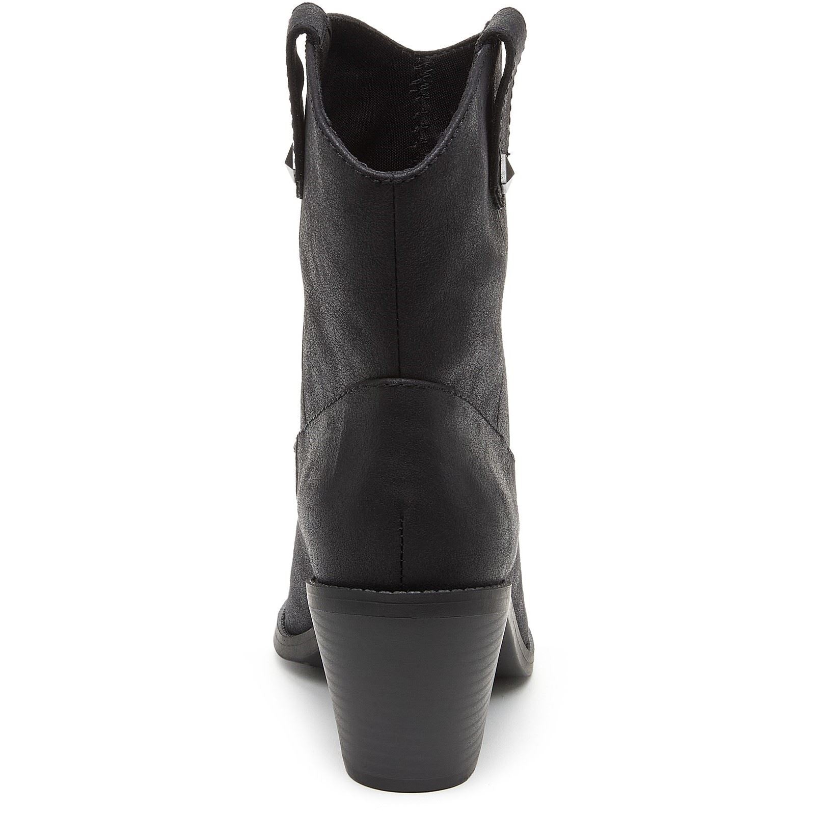 Rocket Dog Feather Bottes À Talons Noirs En Polyuréthane Pour Femmes