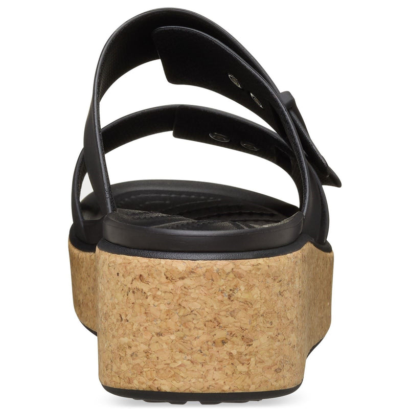 Crocs Brooklyn Buckle Sandales Noires Pour Femmes