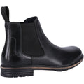 Hush Puppies Justin Chelsea Bottes Noires En Cuir Pour Hommes