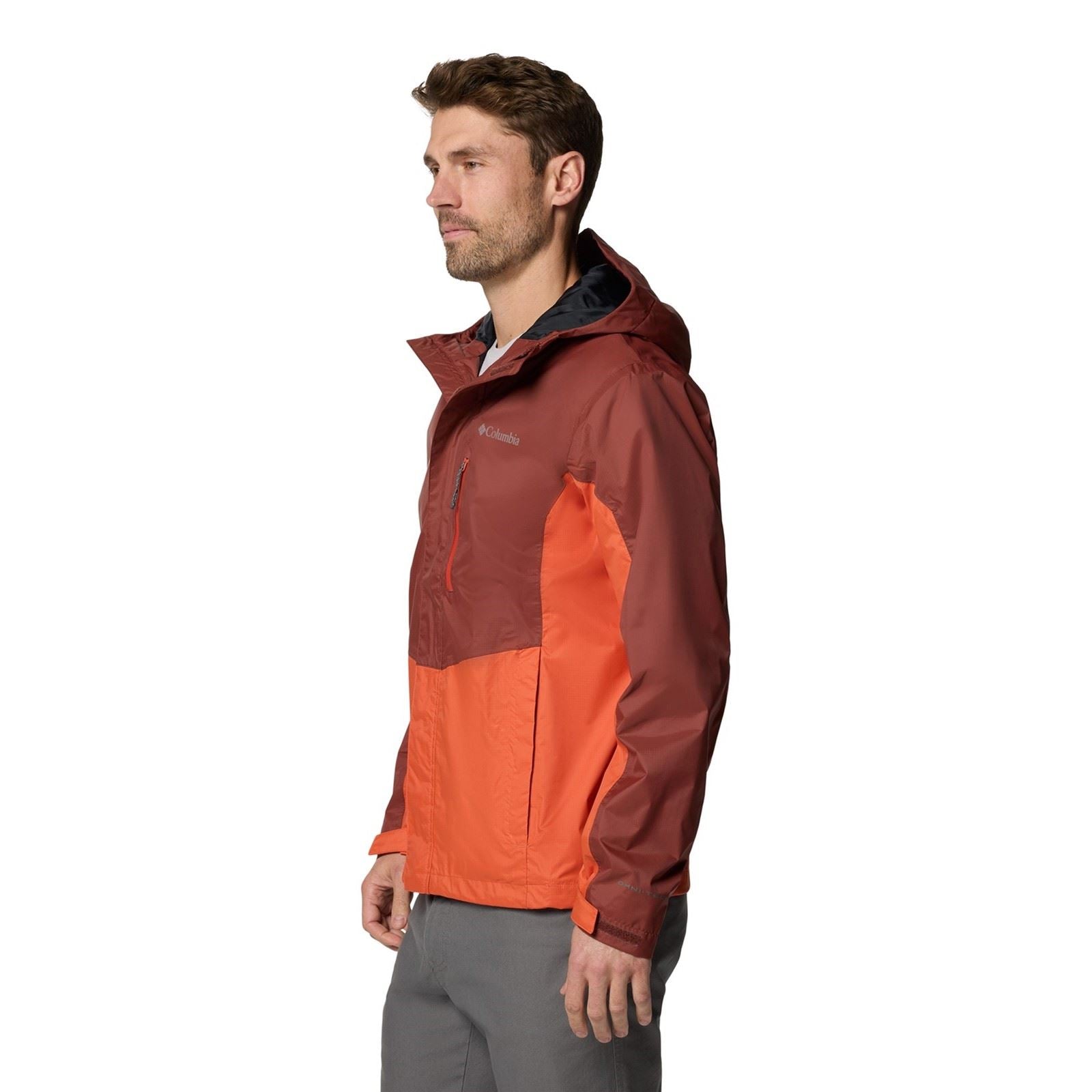 Columbia Pouring Adventure III Jacket Veste De Pluie Rouge Pour Homme