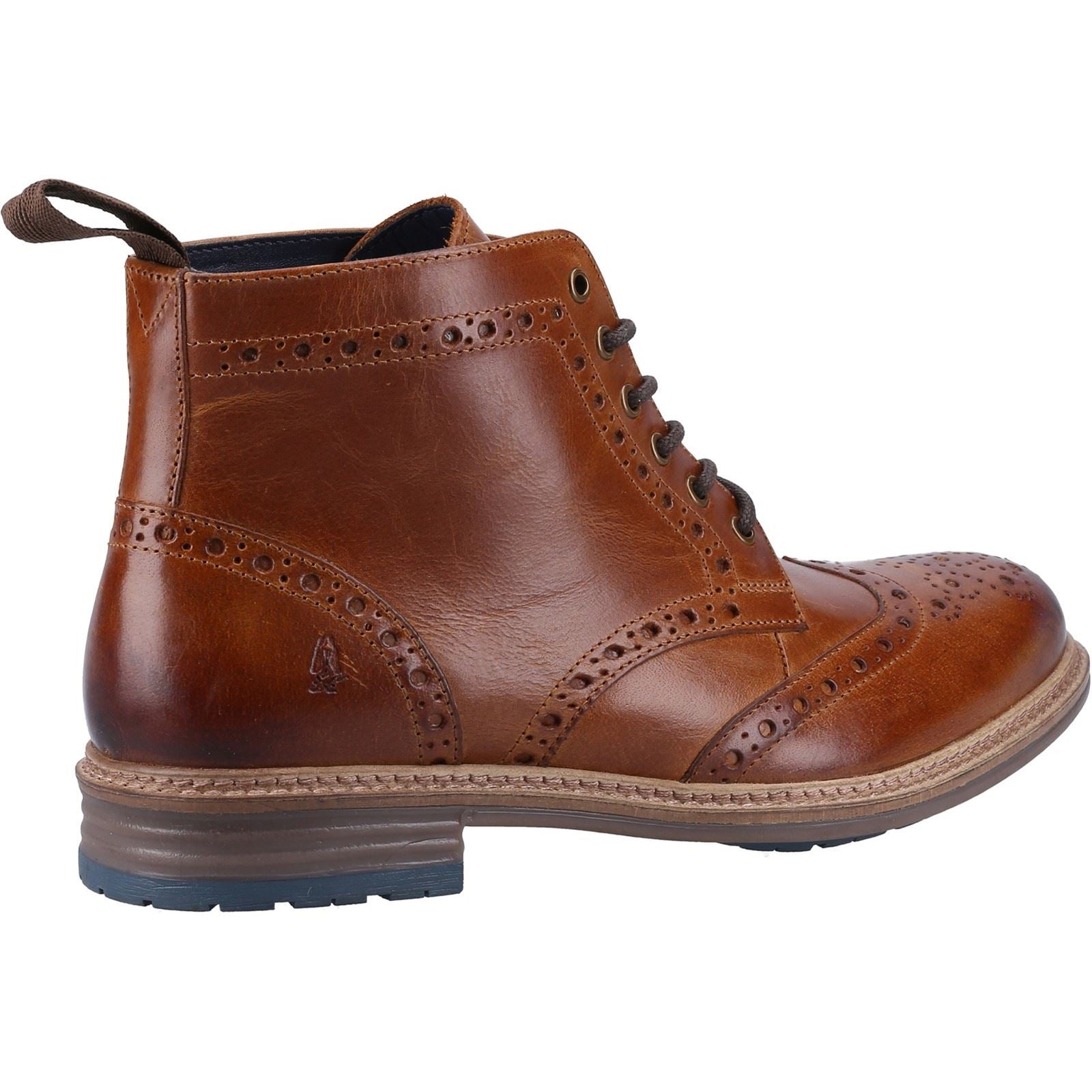 Hush Puppies Joshua Bottes En Cuir Pour Homme Marron Clair