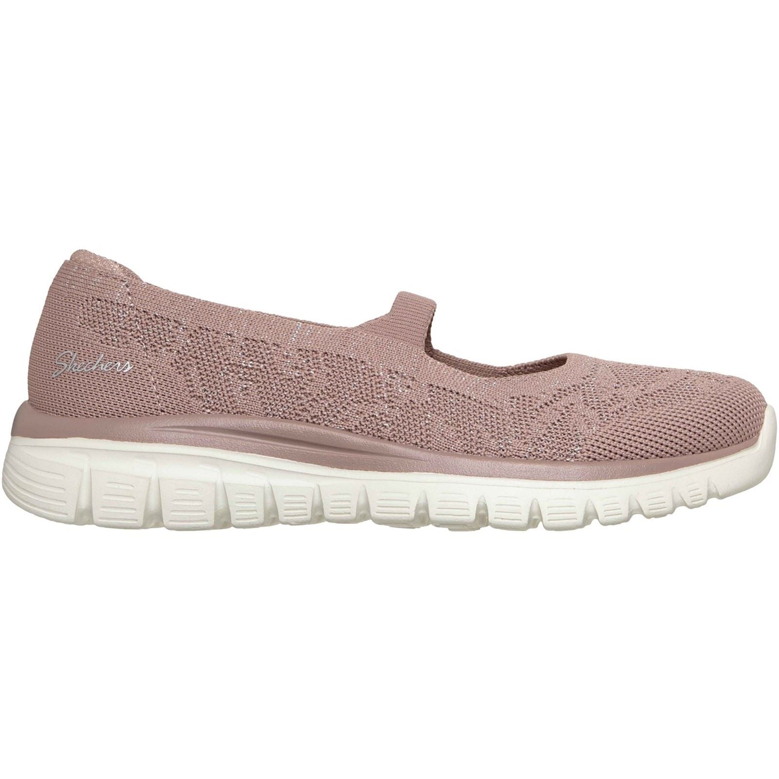 Skechers Graceful Chaussures Mauves En Polyester Pour Femmes