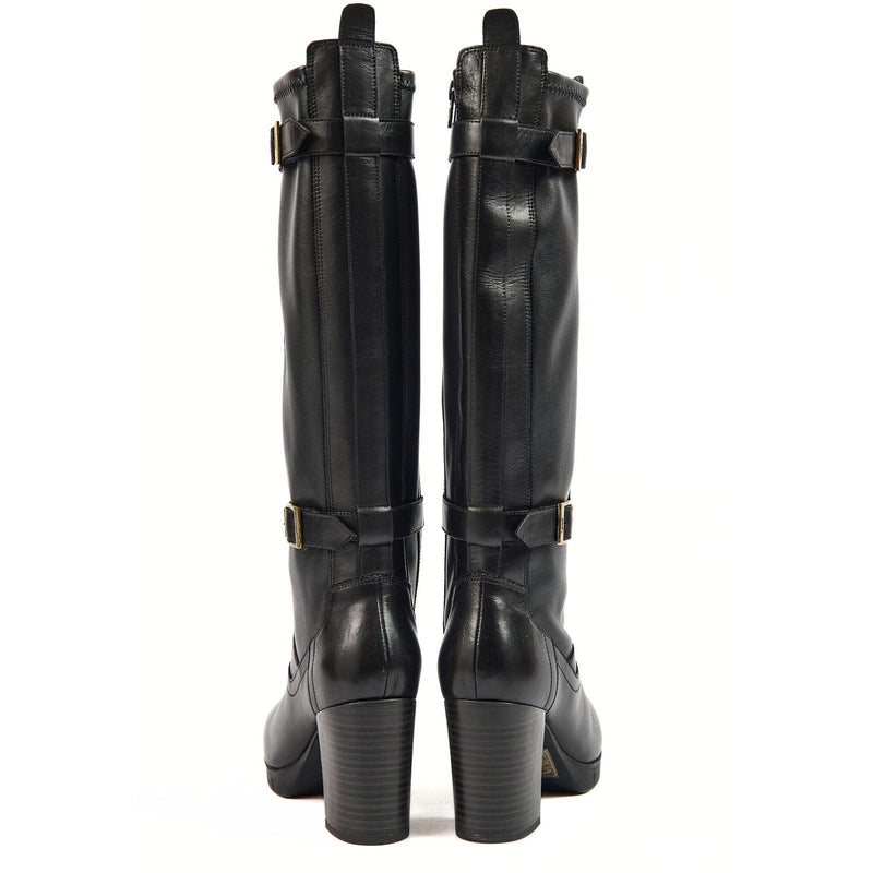 Pod Nitika Bottes Noires En Cuir Pour Femmes