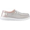 HEYDUDE Wendy Metallic Sparkle Mocassins En Synthétique Pour Femmes Couleur Or Rose