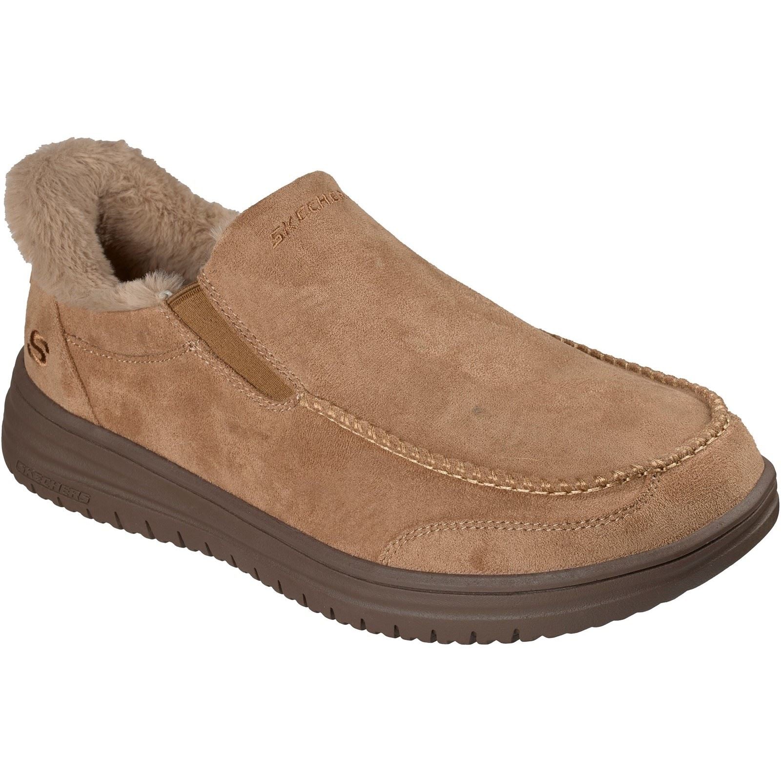 Skechers Murette Scofield Chaussons Pour Hommes De Couleur Beige