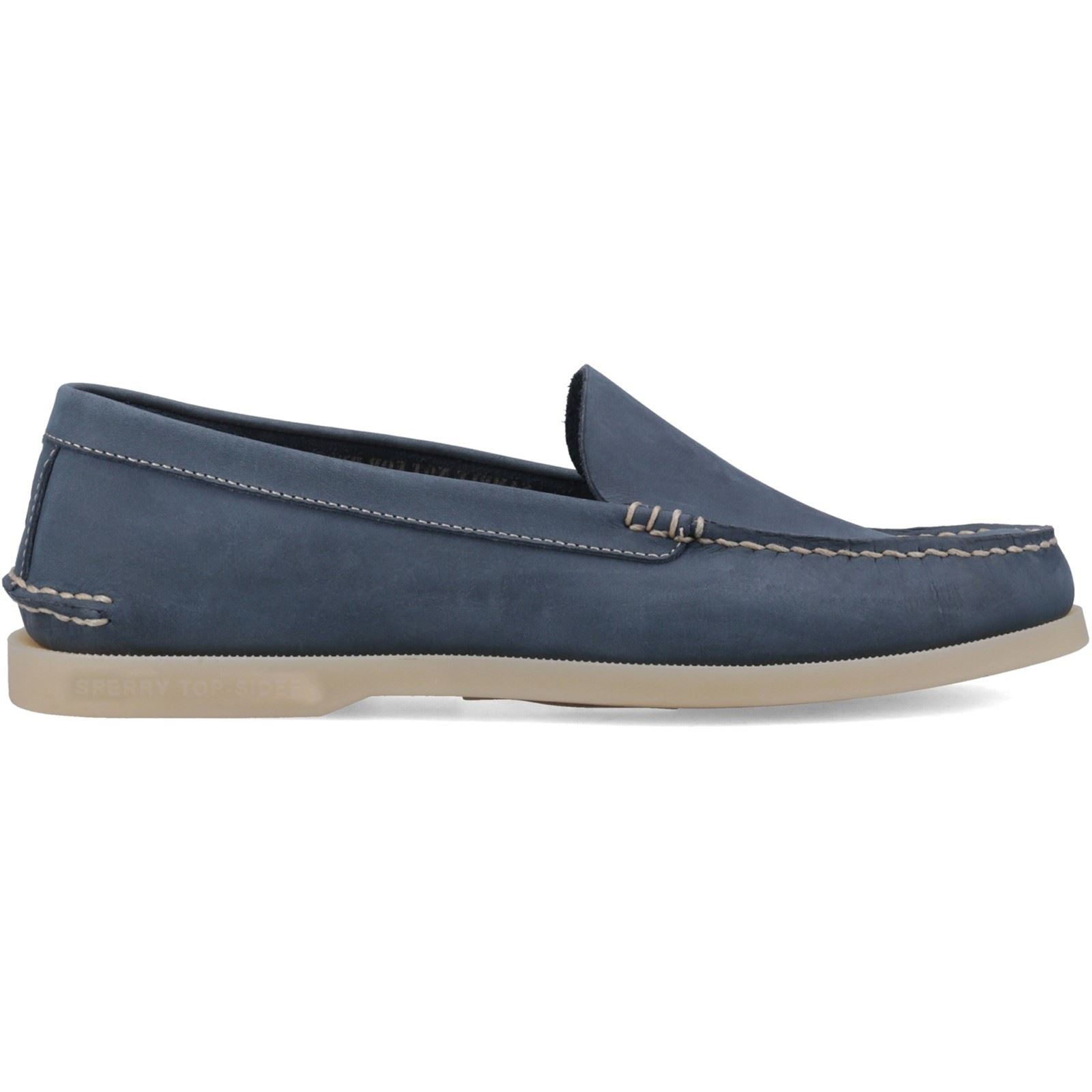Sperry Authentic Venetian Mocassins En Cuir Pour Hommes Bleu Marine